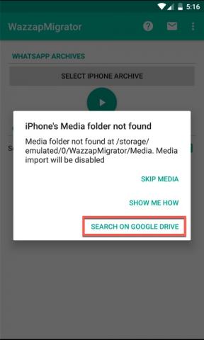 drive google through migrate upload